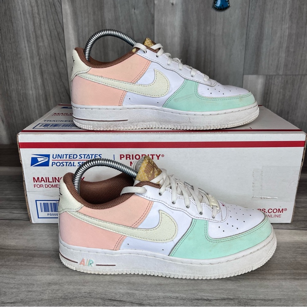 Nike Air Force 1 Low GS Ice Cream Girls 5Y or women’s‎ 6.5 Cute Sneakers